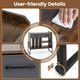 Adjustable Record Player Stand with Charging Station  product