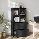 51” 5-Tier 4-Cube Bookcase with 2 Drawers product