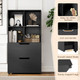 51” 5-Tier 4-Cube Bookcase with 2 Drawers product