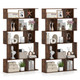 5-Tier Geometric Bookshelf with Open Shelves product