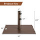 24" Patio Umbrella Base Stand with 2 Adjustable Tightening Knobs product