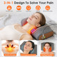 3-in-1 Heated Neck Massage Pillow with Eye Mask product