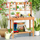 Pine Potting Bench with Hidden Storage Compartment product