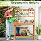 Pine Potting Bench with Hidden Storage Compartment product