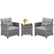 Patio Rattan Furniture Bistro Set (3 Pieces) product