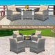 Patio Rattan Furniture Bistro Set (3 Pieces) product