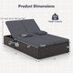 Outdoor Patio Daybed with 6-Level Adjustable Backrest product