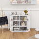3-Tier Corner Toy Storage Organizer with USB Ports and Outlets product
