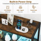 Storage Cabinet with Customizable LED Lighting and Power Strip product
