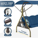 3-Seat Patio Swing with Canopy product