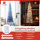 Snow-Flocked Christmas Tree with Warm White LED Lights  product