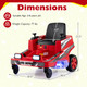 12V Ride-On Lawn Mower with Dual Control Sticks and LED Lights product