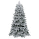 Snow-Flocked Artificial Christmas Tree with Warm White LED Lights product
