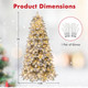 Snow-Flocked Artificial Christmas Tree with Warm White LED Lights product