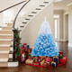 Pink and Blue Artificial Christmas Tree with Flocked Branch Tips product