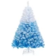 Pink and Blue Artificial Christmas Tree with Flocked Branch Tips product