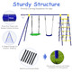 5-In-1 Outdoor Kids' Swing Set  product