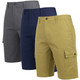 Men's Cotton Flex Stretch Cargo Shorts (3-Pack) product