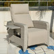 Outdoor Reclining Patio Chair with Flip Table product