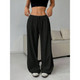 Women's Soft Knit Drawstring Wide Leg Pants product