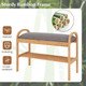 Bamboo Entryway Shoe Bench product