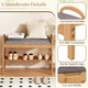 Bamboo Entryway Shoe Bench product