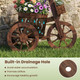 Rustic Wood Tricycle Planter (1- or 2-Pack) product