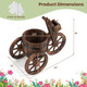 Rustic Wood Tricycle Planter (1- or 2-Pack) product