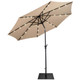 9ft Market Patio Umbrella with Solar Lights  product