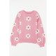 Mariah Floral Pattern Drop Shoulder Sweater product