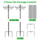 Double Shepherd's Hook Bird Feeder Pole (2-Pack) product