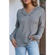 Collins V Neck Ribbed Drop Shoulder Hooded Sweater product