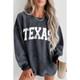 Texas Ribbed Knit Round Neck Pullover Sweatshirt product
