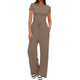  Women's Ruched Short Sleeve Top and Wide Leg Pants (2 Piece Set) product