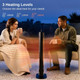 East Oak 1500W Portable Electic Patio Heater with 3 Heating Levels product