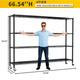 4-Tier Heavy Duty Wire Shelf Rack with Wheels product
