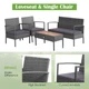 Cushioned Patio Rattan Furniture (8 Piece Set) product