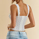 Women's Square Neck Polka Dot Corset Top product
