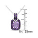 3.08 Carat (ctw) Amethyst Pendant Necklace In Sterling Silver product