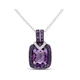 3.08 Carat (ctw) Amethyst Pendant Necklace In Sterling Silver product
