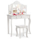 Kids Vanity Table With Tri-fold Mirror And Stool product