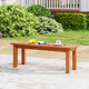 2-Person Outdoor Backless Bench With Slatted Top product