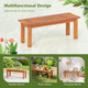 2-Person Outdoor Backless Bench With Slatted Top product