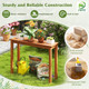Outdoor Indoor Dining Table With Slatted Tabletop product