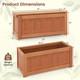 Wood Planter Box Set with Bench product