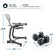 Echelon Strength Adjustable Dumbbells with Stand product