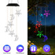 Solar Color-Changing  Moon & Star Wind Chime (1 or 2-Pack) product