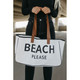 "Beach Please" Canvas Tote product