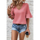 Capri Ruffled Half Sleeve V Neck Textured Top product
