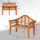 Outdoor Wooden Folding Bench  product